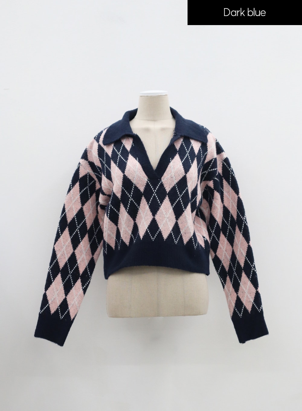 Argyle Pattern Sweater IM315