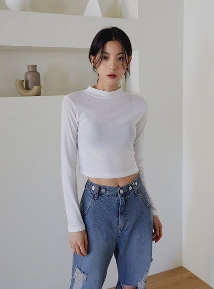 Destroyed Wide Leg Jeans J24