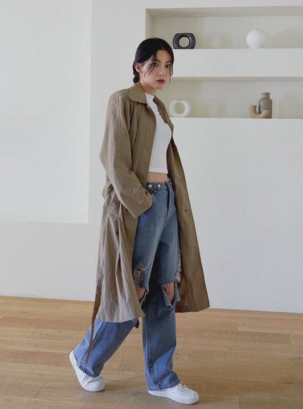 Destroyed Wide Leg Jeans J24