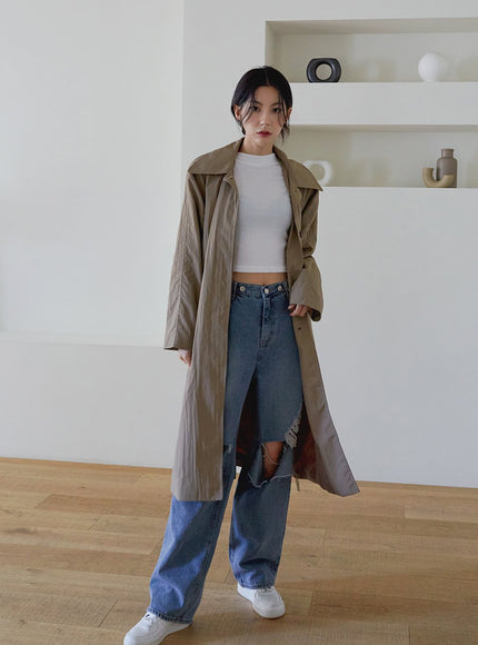 Destroyed Wide Leg Jeans J24