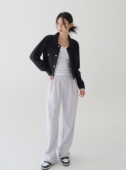 Ripped Hem Cropped Jacket F14