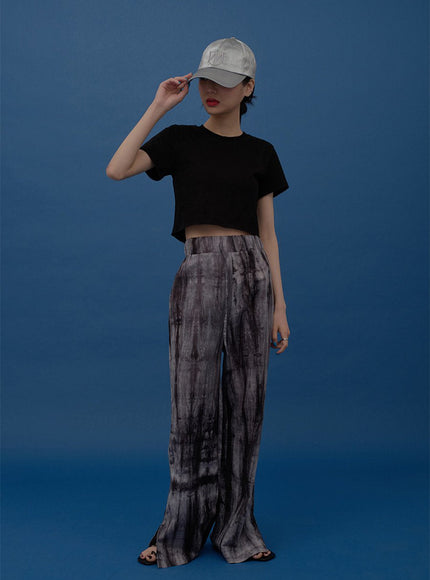 Short Sleeve Crop T Shirt F22