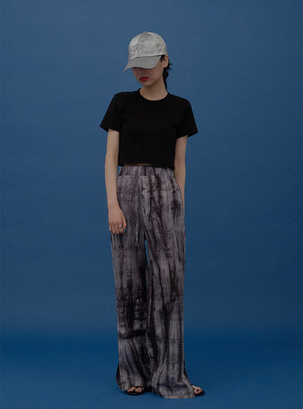 Short Sleeve Crop T Shirt F22