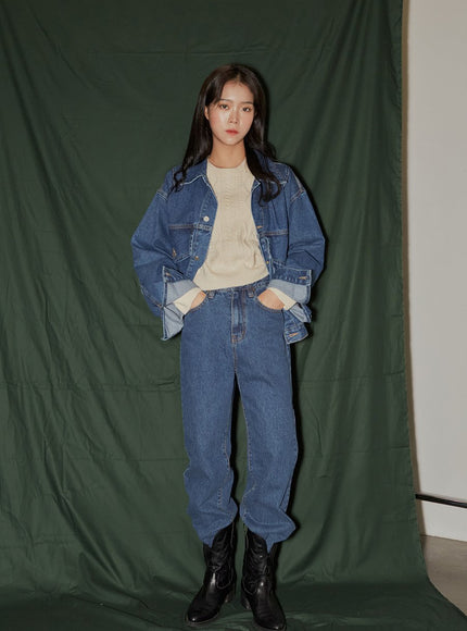 Cropped Cable Knit F6