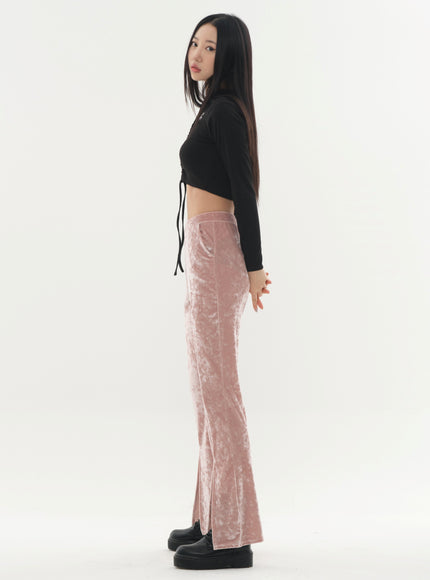 Velvet Bootcut Pants #Original Kpop #121682