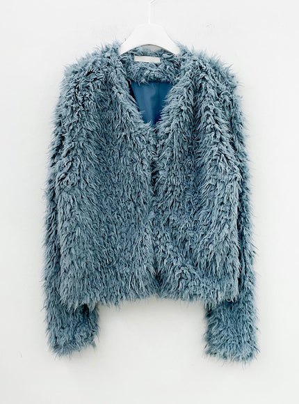 Fuzzy Wrap Tie Cardigan