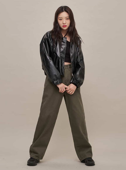 Cotton Wide Leg Pants UC8