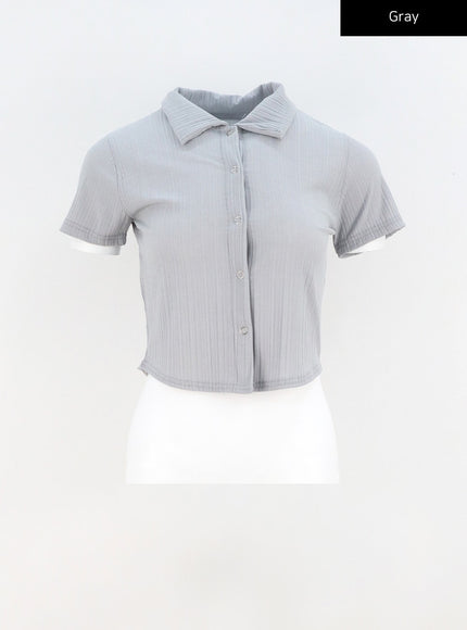 Snap Button Tee CA319