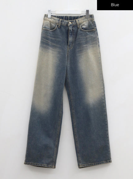 Vintage Washing Wide Jeans CD09