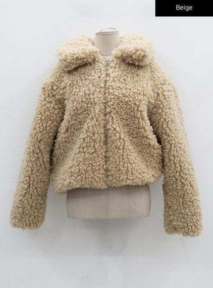 Faux Fur Cropped Jacket CJ304