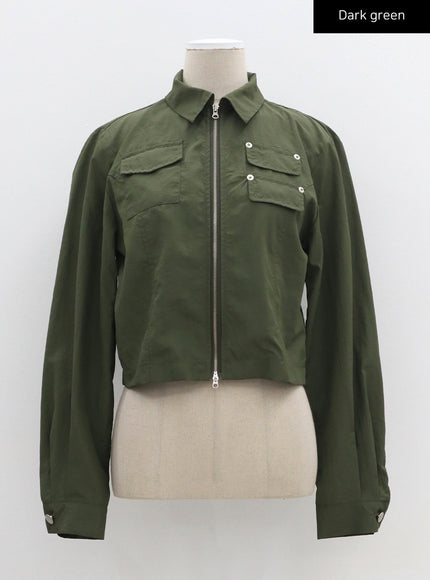 Cropped Zip-Up Jacket CM329