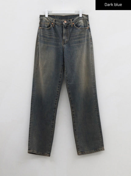 Vintage Washing Wide Pants Unisex CO11