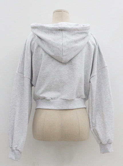 Lewkin Soft Basic Two Way Hoodie Zip Up C1210