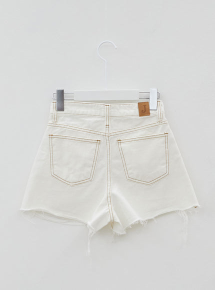 Vintage Style Distressed Shorts IJ27