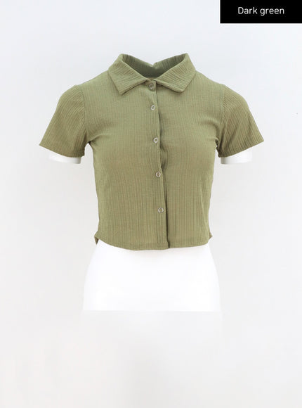 Snap Button Tee CA319