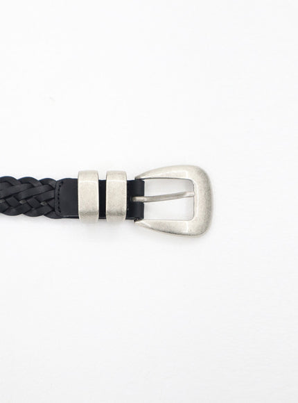 Woven Faux Leather Belt CM309
