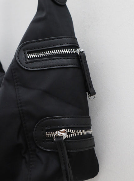 Side Zipper Shoulder Square Bag CS30