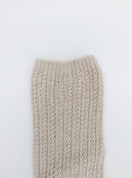 Knitted Half Knee Socks OS02