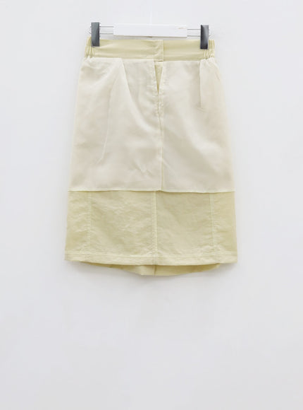 Nylon Midi Skirt CU19