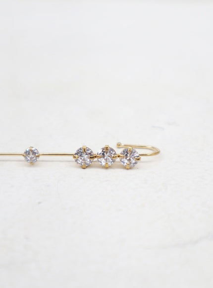 Gemstone Ear Cuff Earring BJ331