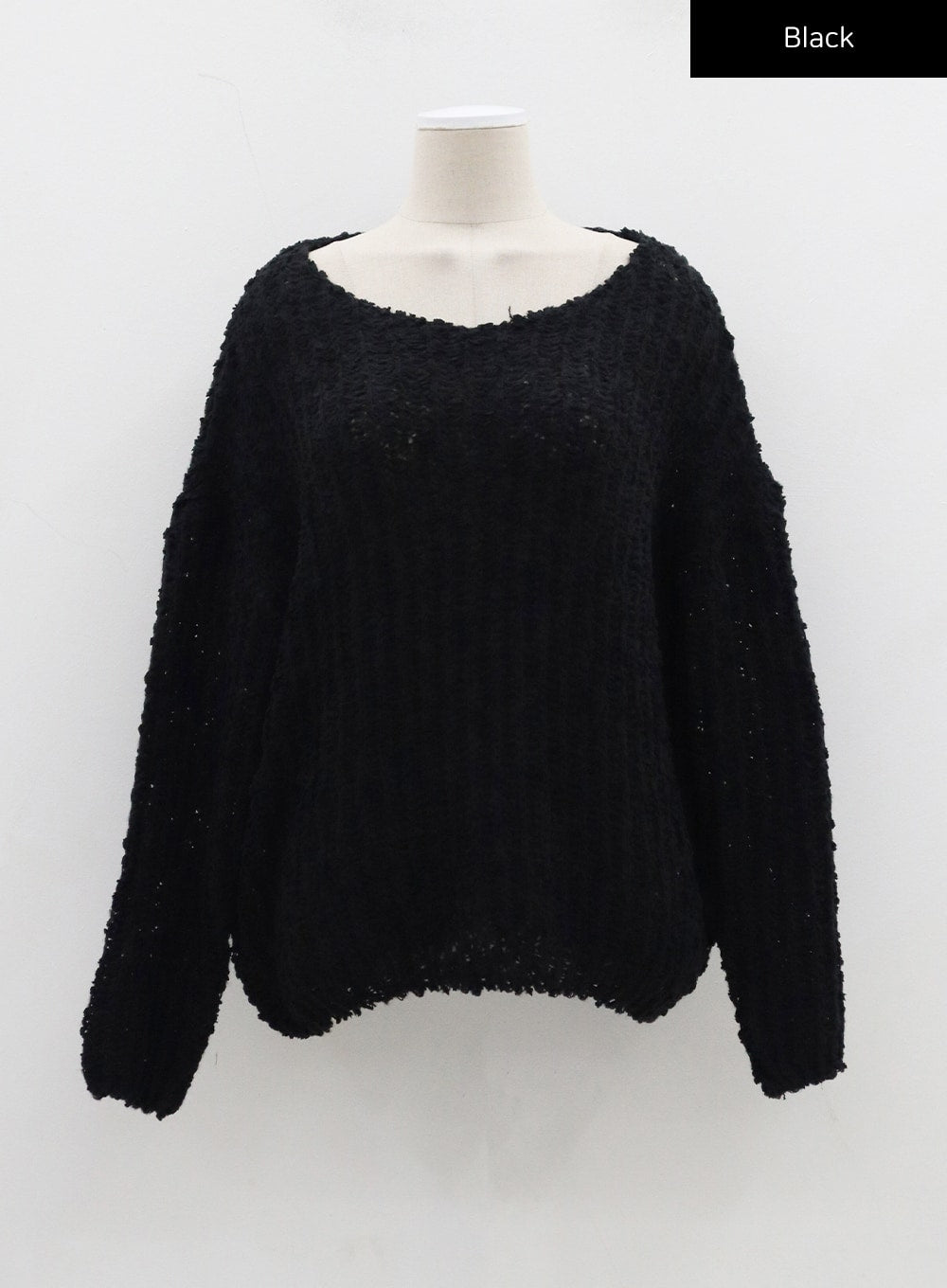 Boat Neck Sheer Sweater CJ310