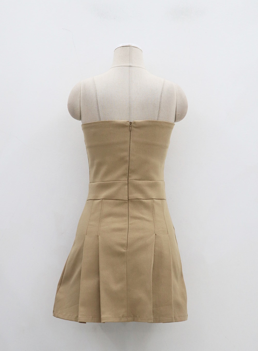 Strapless Pleated Mini Dress BJ331