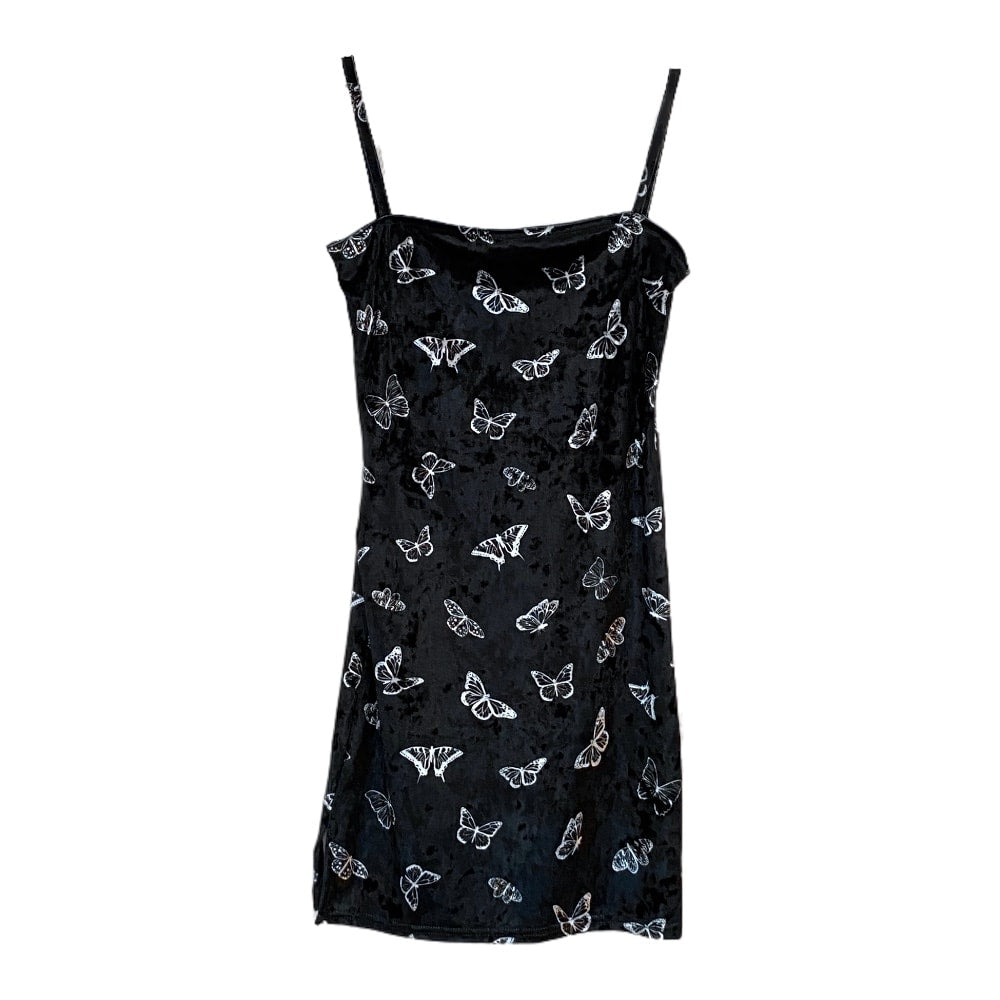 Butterfly Print Mini Strap Dress #Lewkin Original #1126K8