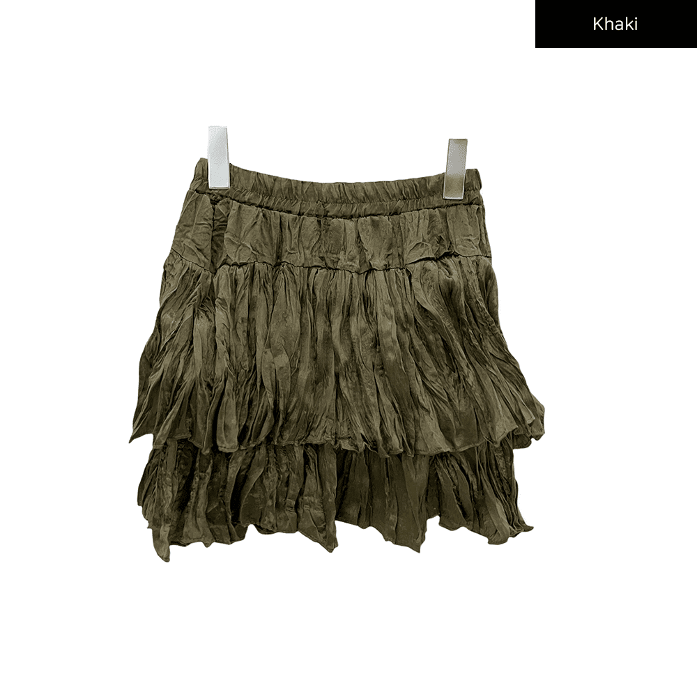 Ruffle Tier Mini Skirt J17